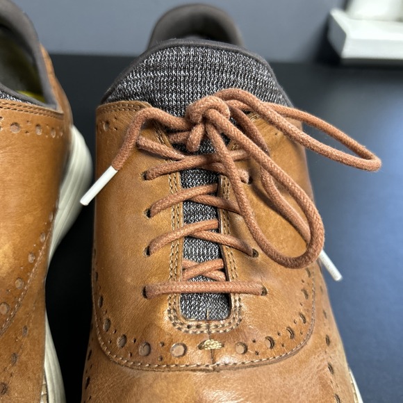 Cole Haan Original Men's 13 Leather Lace Up Shoe Preppy Career Comfort Brown - Picture 4 of 16